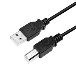 Kabel LogiLink USB 2.0 Kabel A-Stecker-B-Stecker schwarz 3m (CU0008B)