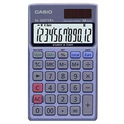 Casio SL-320TER+ Taschenrechner stahlblau (SL-320TER+)