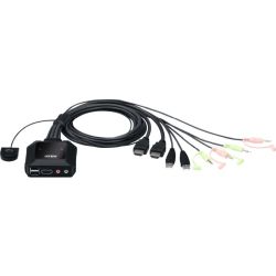 CS22H 2-Port KVM Switch schwarz (CS22H)