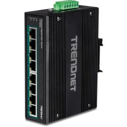 TI Hardened Industrial Railmount Gigabit Switch (TI-PG80B)