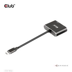 MST Hub USB-C 3.2 zu DisplayPort + HDMI 4K60Hz (CSV-1552)