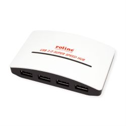 Roline 4-port USB-Hub weiß/schwarz (14.02.5027)
