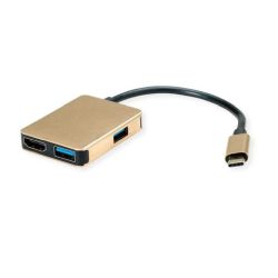 ROLINE GOLD USB Typ C Dockingstation, HDMI 4K, 2x USB 3.2 (12.02.1120)