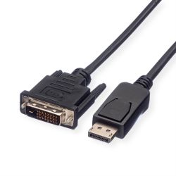 VALUE DisplayPort Kabel DP ST - DVI (24+1) ST, LSOH, schw (11.99.5614)