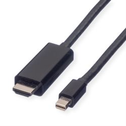VALUE Mini DisplayPort Kabel, Mini DP-UHDTV, ST/ST, schwa (11.99.5796)