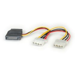 Roline ROLINE Y-Adapterkabel SATA / 3x 4 pol. HDD, 0,2 m (11.03.1040)