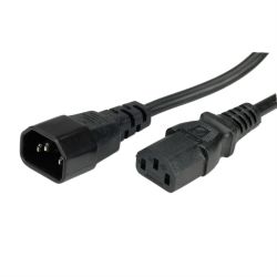 Kaltgeräte-Kabel 2,5m schwarz IEC320 C13-C14, 2,5 m (356.130)