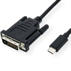 VALUE USB Typ C - DVI Adapterkabel, ST/ST, 1 m (11.99.5831)