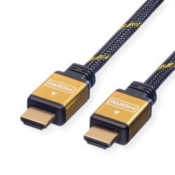 ROLINE GOLD HDMI High Speed Kabel mit Ethernet, 7,5 m (11.04.5504)