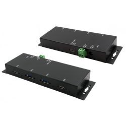 EX-1234HMVS 4 Port USB 3.2 Gen2 Hub mit 2x USB-C und 2x  (EX-1234HMVS)