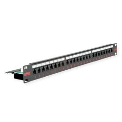 ROLINE Kat.6 (Class E) 19-Patchpanel, 24P, ungeschirmt, s (26.11.0362)