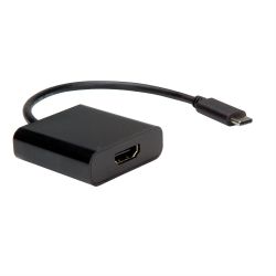 Adapter USB-C 3.0 Stecker zu HDMI 4K Buchse schwarz (12.99.3211)