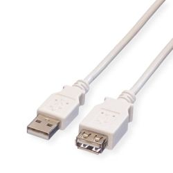 VALUE USB 2.0 Kabel, Typ A-A, ST/BU, weiß, 1,8 m (11.99.8949)