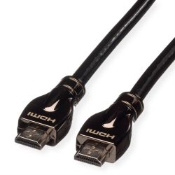 ROLINE 4K HDMI Ultra HD Kabel mit Ethernet, ST/ST, schwar (11.04.5687)
