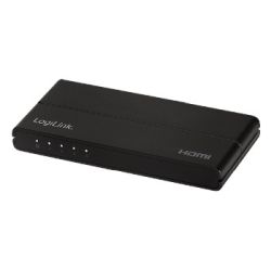 LogiLink HDMI-Splitter 1x4-Port, 4K/60Hz, Downscaler, schw. (HD0037)