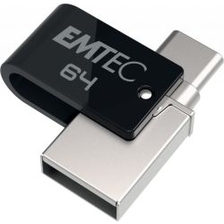 T263C Mobile+Go 64GB USB-Stick schwarz/silber (ECMMD64GT263C)