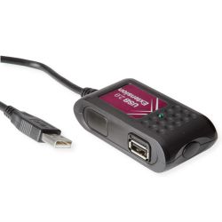 VALUE USB 2.0 Verlängerung, 2fach, schwarz, 5 m (12.99.1089)