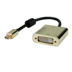 Roline ROLINE GOLD 4K Mini DisplayPort-DVI Adapter, Aktiv, v1.2 (12.03.3176)