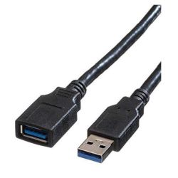 USB 3.0 Verlängerungskabel 0.8m schwarz (11.02.8977)