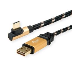 ROLINE GOLD USB 2.0 Kabel, USB A ST reversibel  - USB C S (11.02.9061)