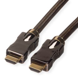 ROLINE 4K HDMI Ultra HD Kabel mit Ethernet, ST/ST, schwar (11.04.5683)