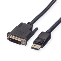ROLINE DisplayPort Kabel DP ST - DVI ST, LSOH, schwarz, 5 (11.04.5774)