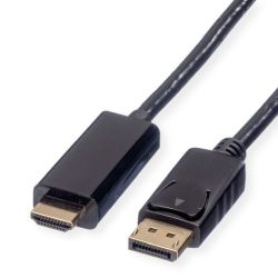 ROLINE DisplayPort Kabel DP - UHDTV, ST/ST, schwarz, 3 m (11.04.5787)