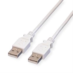 VALUE USB 2.0 Kabel, Typ A-A, weiß, 1,8 m (11.99.8919)