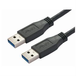 BACHMANN USB 3.0 Kabel A/A 1:1, schwarz, 2 m (918.178)