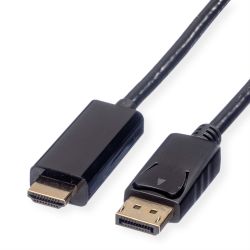 ROLINE DisplayPort Kabel DP - UHDTV, ST/ST, schwarz, 5 m (11.04.5788)
