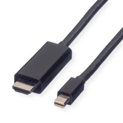 VALUE Mini DisplayPort Kabel, Mini DP-UHDTV, ST/ST, schwa (11.99.5797)