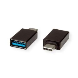 Adapter USB-C 3.1 Stecker zu USB-A 3.1 Buchse schwarz (12.03.2997)