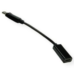 VALUE DisplayPort-HDMI Adapter, v1.2, DP Stecker-HDMI Buc (12.99.3144)