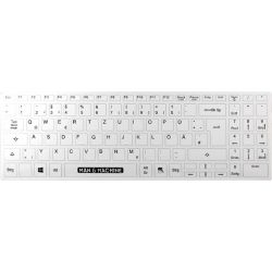 Its Cool Flat Keyboard Tastatur weiß (ICF/DE/W5)