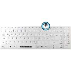 Its Cool Flat Wireless Keyboard Tastatur weiß (ICF/WI/DE/W5)