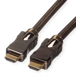ROLINE 4K HDMI Ultra HD Kabel mit Ethernet, ST/ST, schwar (11.04.5680)