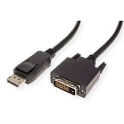VALUE DisplayPort Kabel DP ST - DVI (24+1) ST, schwarz, 1 (11.99.5619)