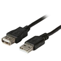 EFB USB2.0 Verlängerungskabel A-A,St-Bu,1,8m,grau,Class (K5248.1,8V2)