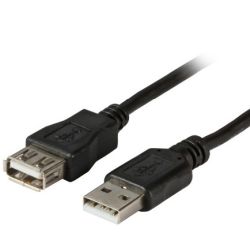 EFB USB2.0 Verlaengerungskabel 1m GRAU Stecker A auf Buchs (K5248.1V2)