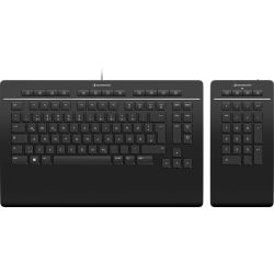 Keyboard Pro Tastatur schwarz + Numpad (3DX-700091)