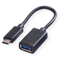 Adapter USB-C 3.0 Stecker zu USB-A 3.0 Buchse schwarz (11.99.9030)