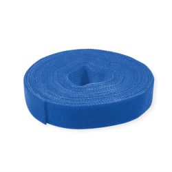VALUE Klettband auf Rolle, 10mm, blau, 25 m (25.99.5254)