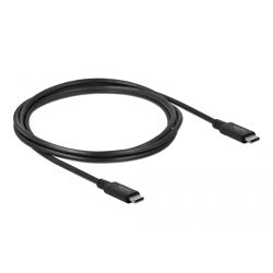 USB4 Kabel USB-C Stecker zu USB-C Stecker 100W PD 2m schwarz (86980)