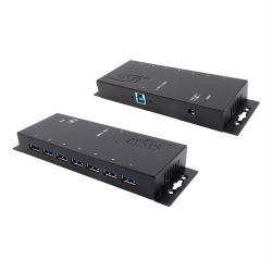 Industrial Wallmount 7-port USB-Hub schwarz (EX-1188HMS-3)