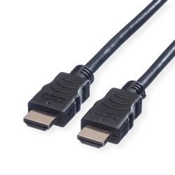 VALUE HDMI High Speed Kabel mit Ethernet, schwarz, 7,5 m (11.99.5544)