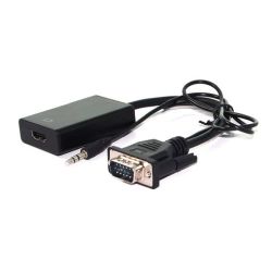 VALUE Adapterkabel VGA+Audio zu HDMI, 0,15 m (12.99.3117)