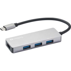 4-port USB-A Hub USB-C 3.0 grau (336-32)