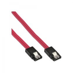 INLINE SATA Kabel 6Gb/s mit Sicherheitslasche 1m rot (27310)