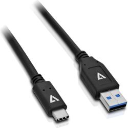 Kabel USB-A zu USB-C 1m schwarz (V7U3.1AC-1M-BLK-1E)
