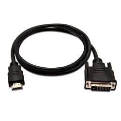 Kabel HDMI-A Stecker zu DVI-D Stecker 1m schwarz (V7HDMIDVID-01M-1E)